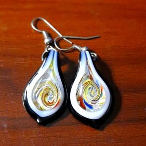 Art glass earrings